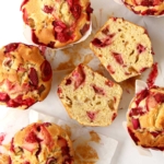 Erdbeer Rhabarber Muffins
