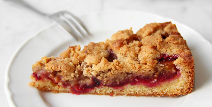 Zwetschgenkuchen knusprige Streusel